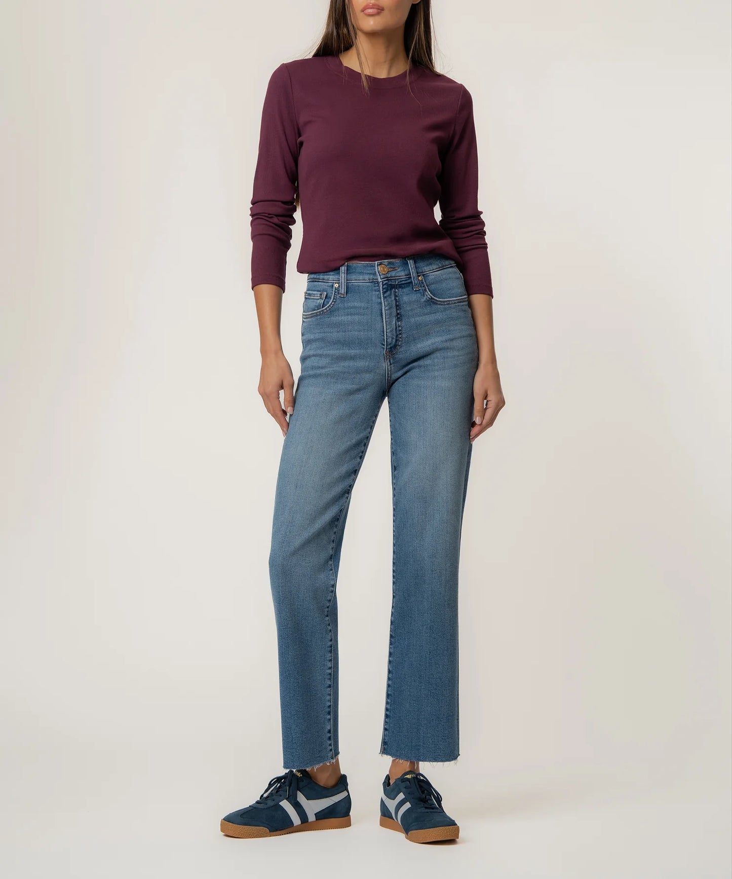 KUT- Avery High Rise FAB AB Straight Leg Jeans