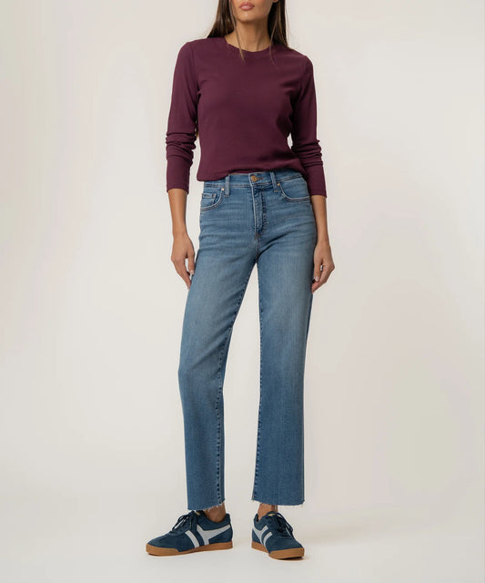 KUT- Avery High Rise FAB AB Straight Leg Jeans