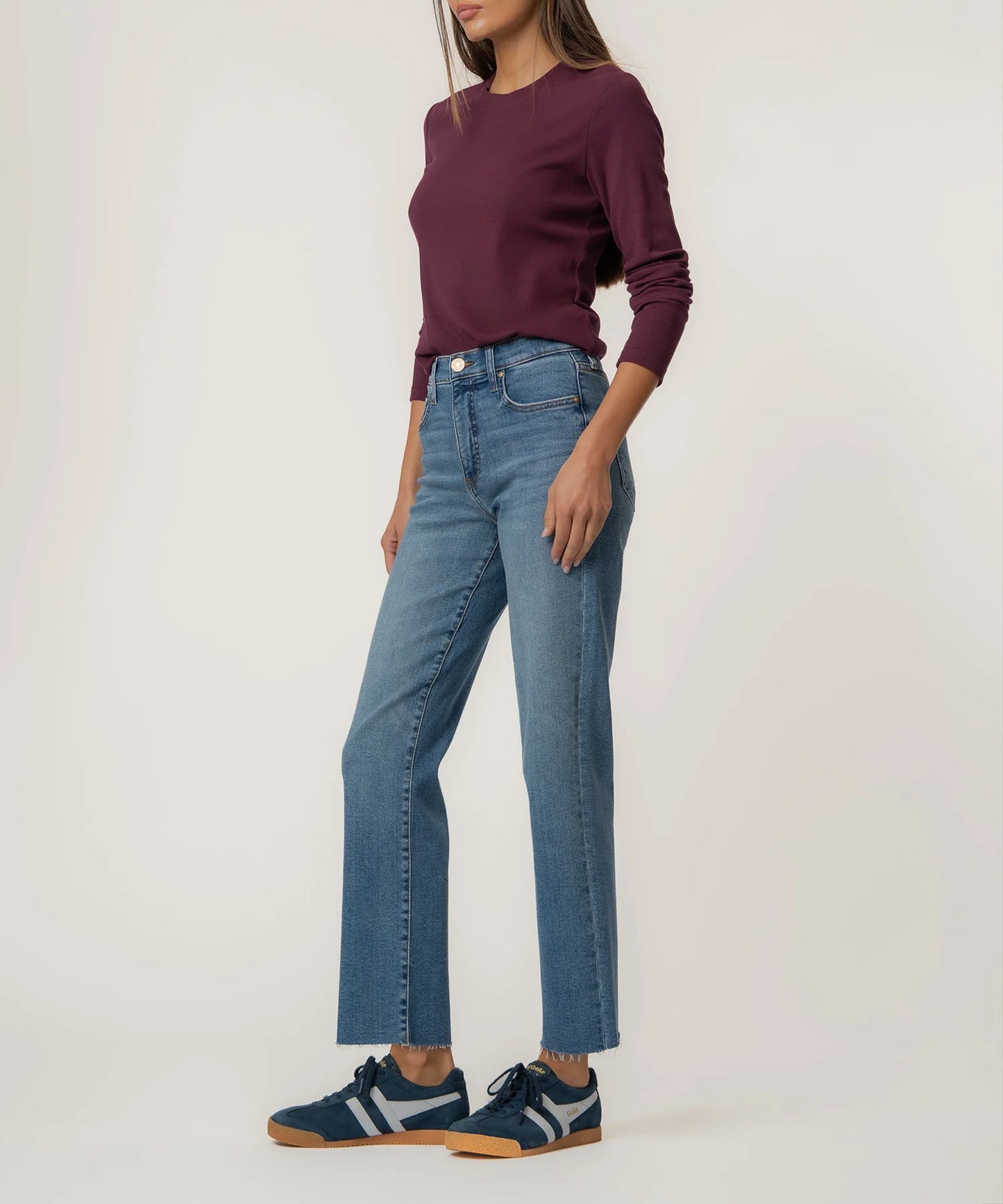 KUT- Avery High Rise FAB AB Straight Leg Jeans