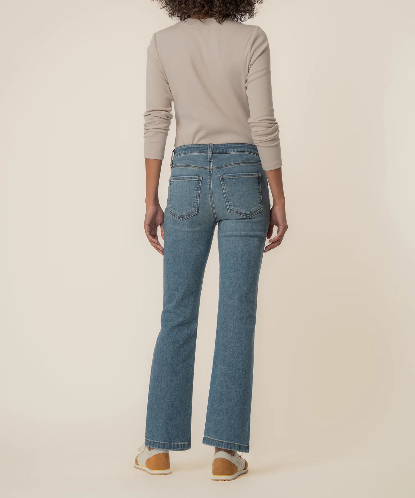 KUT- Kelsey High Rise Ankle Flare Jeans - Articulated