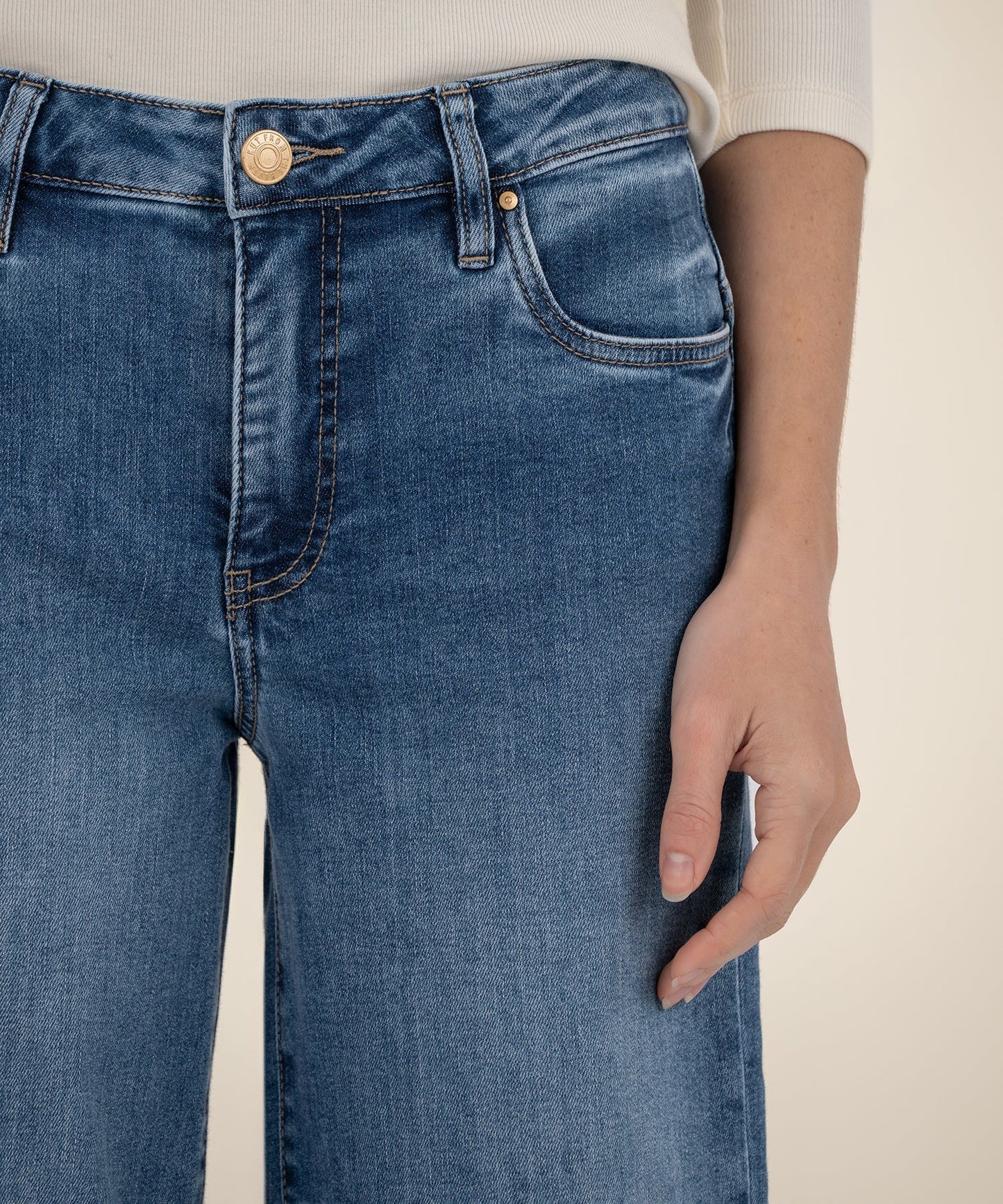 KUT- Maya High Rise FAB AB Wide Leg Jeans