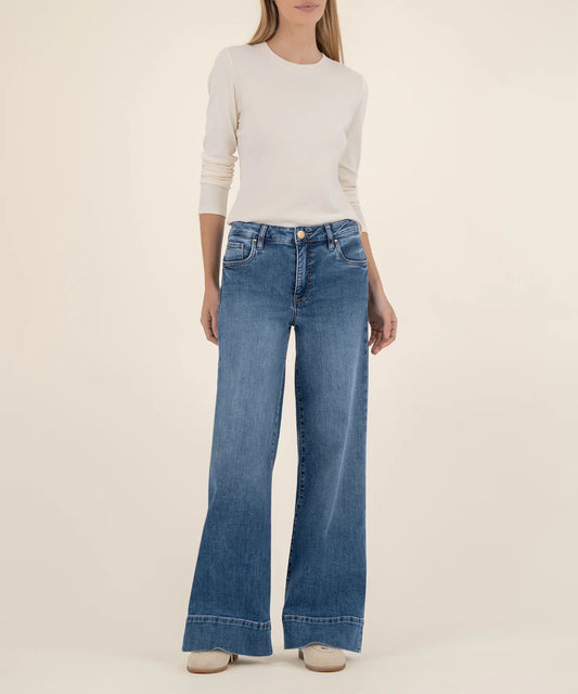 KUT- Maya High Rise FAB AB Wide Leg Jeans