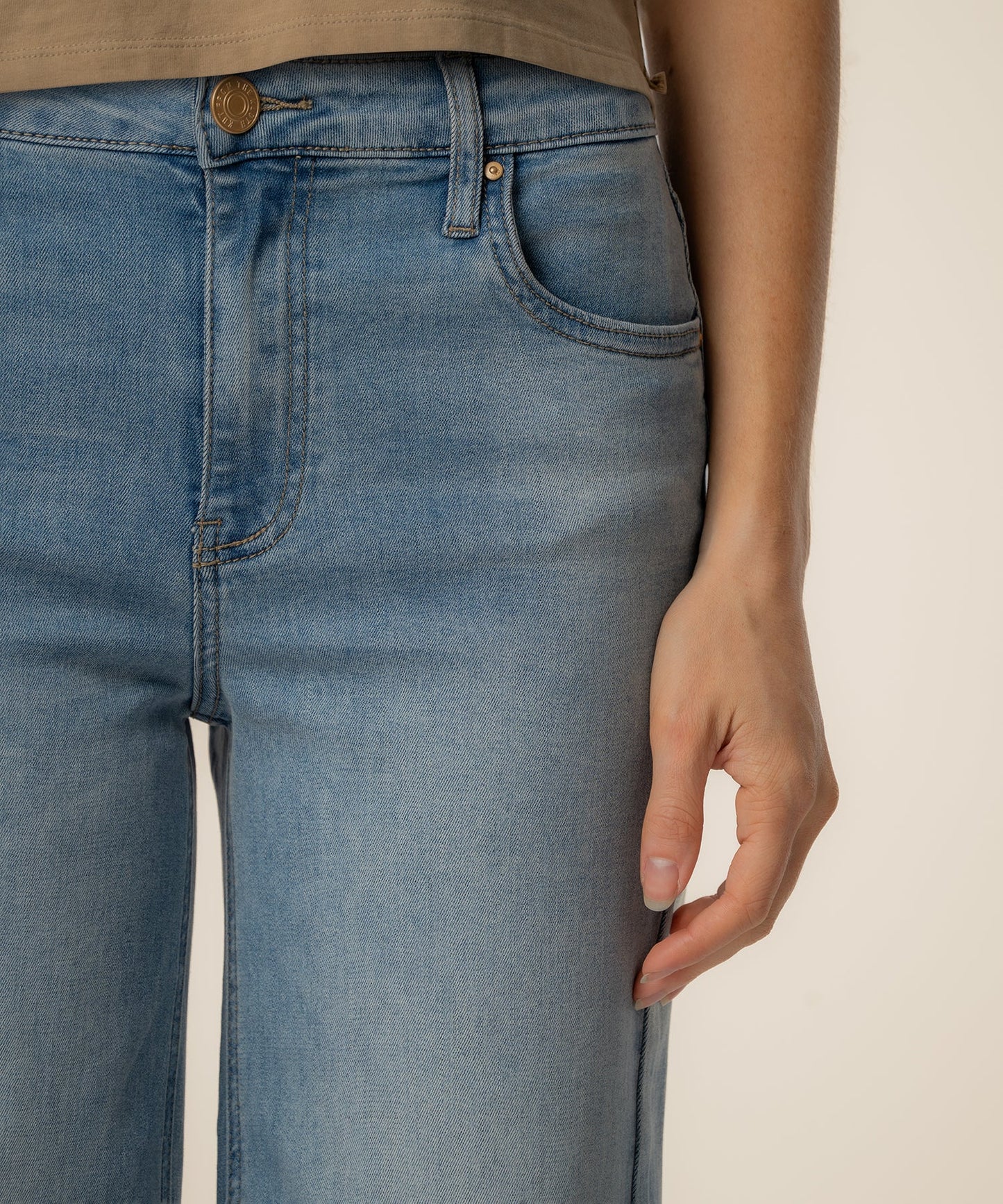 KUT- Jean High Rise Wide Leg Jean - Loveliness