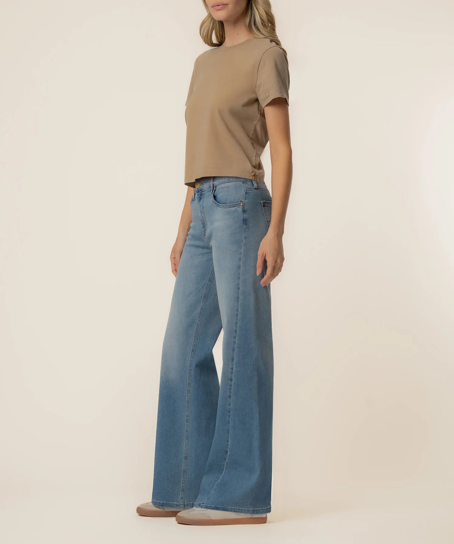 KUT- Jean High Rise Wide Leg Jean - Loveliness