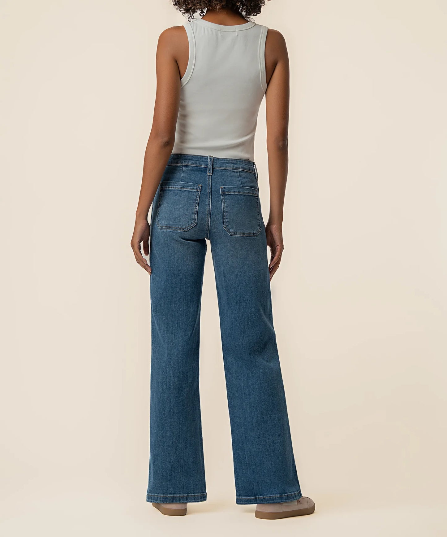 KUT- Jean High Rise Wide Leg Jeans