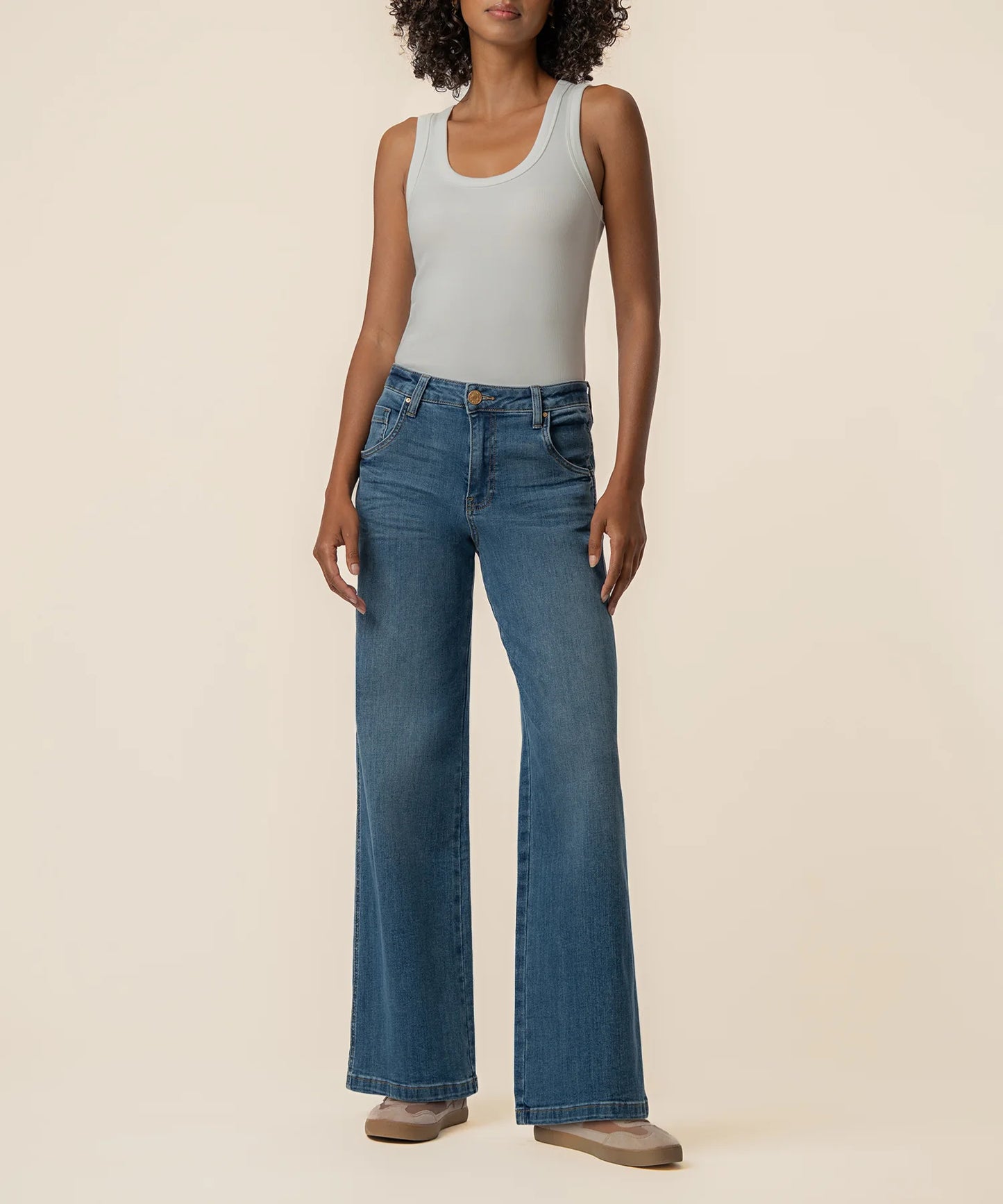 KUT- Jean High Rise Wide Leg Jeans