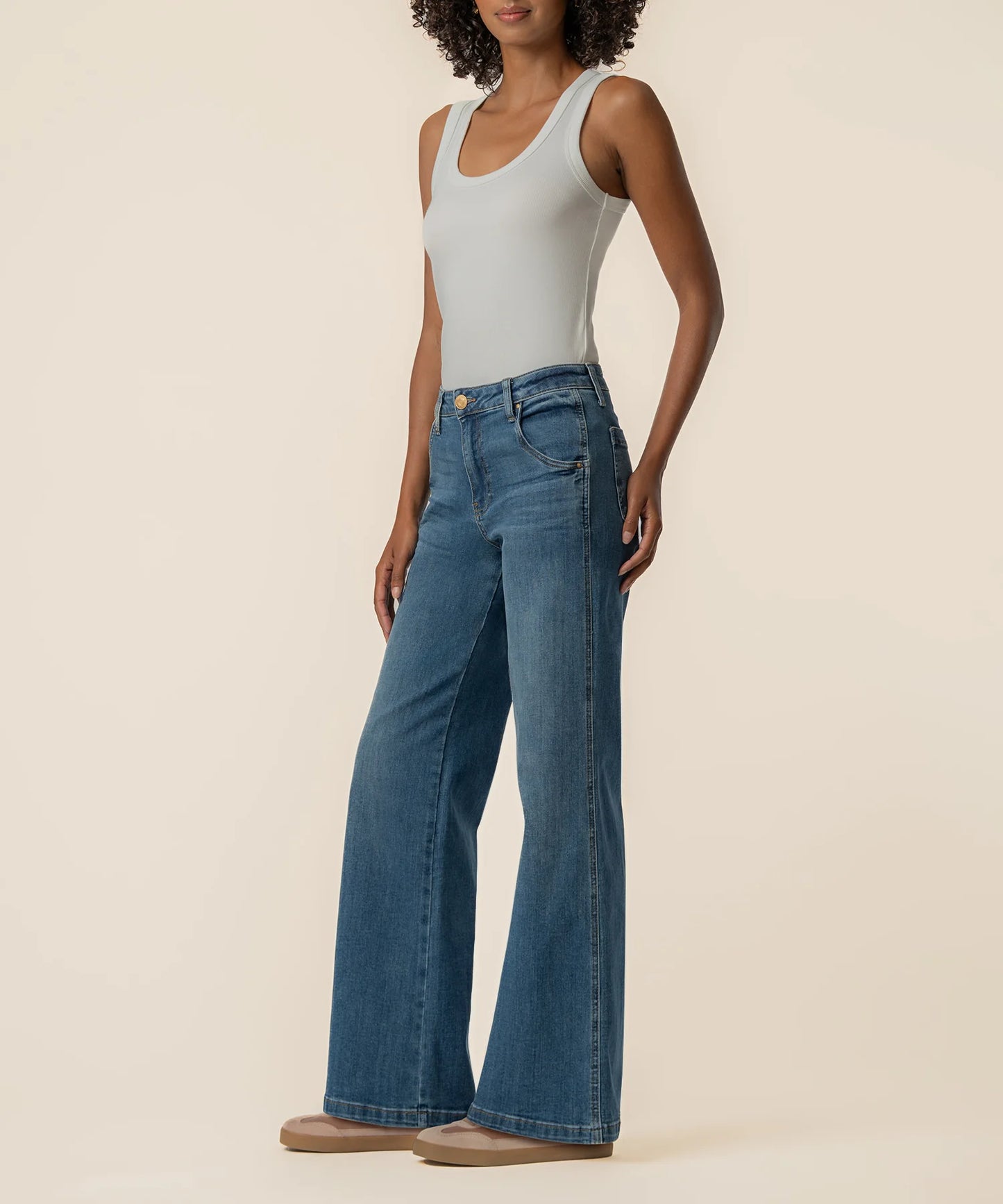 KUT- Jean High Rise Wide Leg Jeans