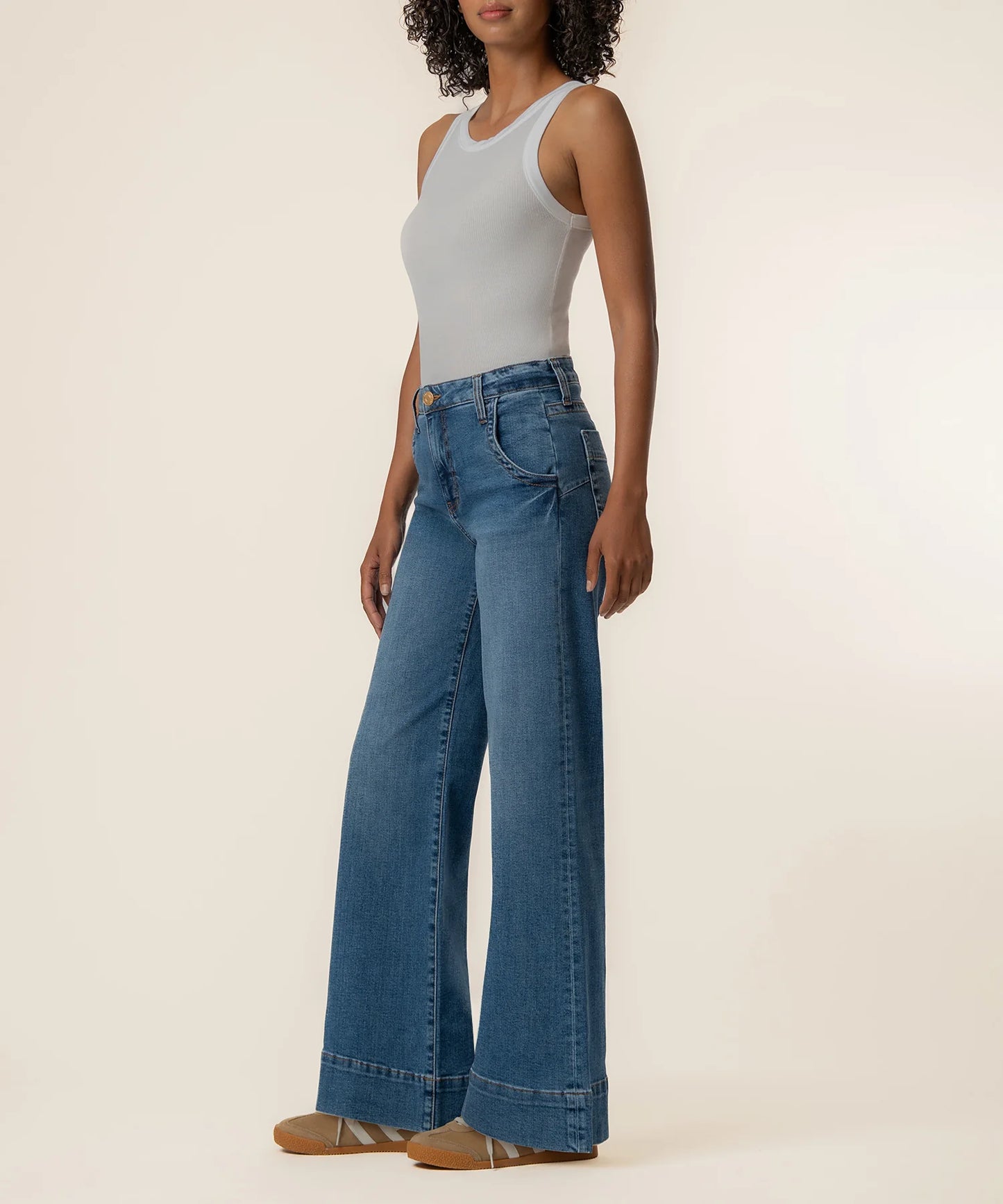 KUT - Maya High Rise Wide Leg Jeans- Journey