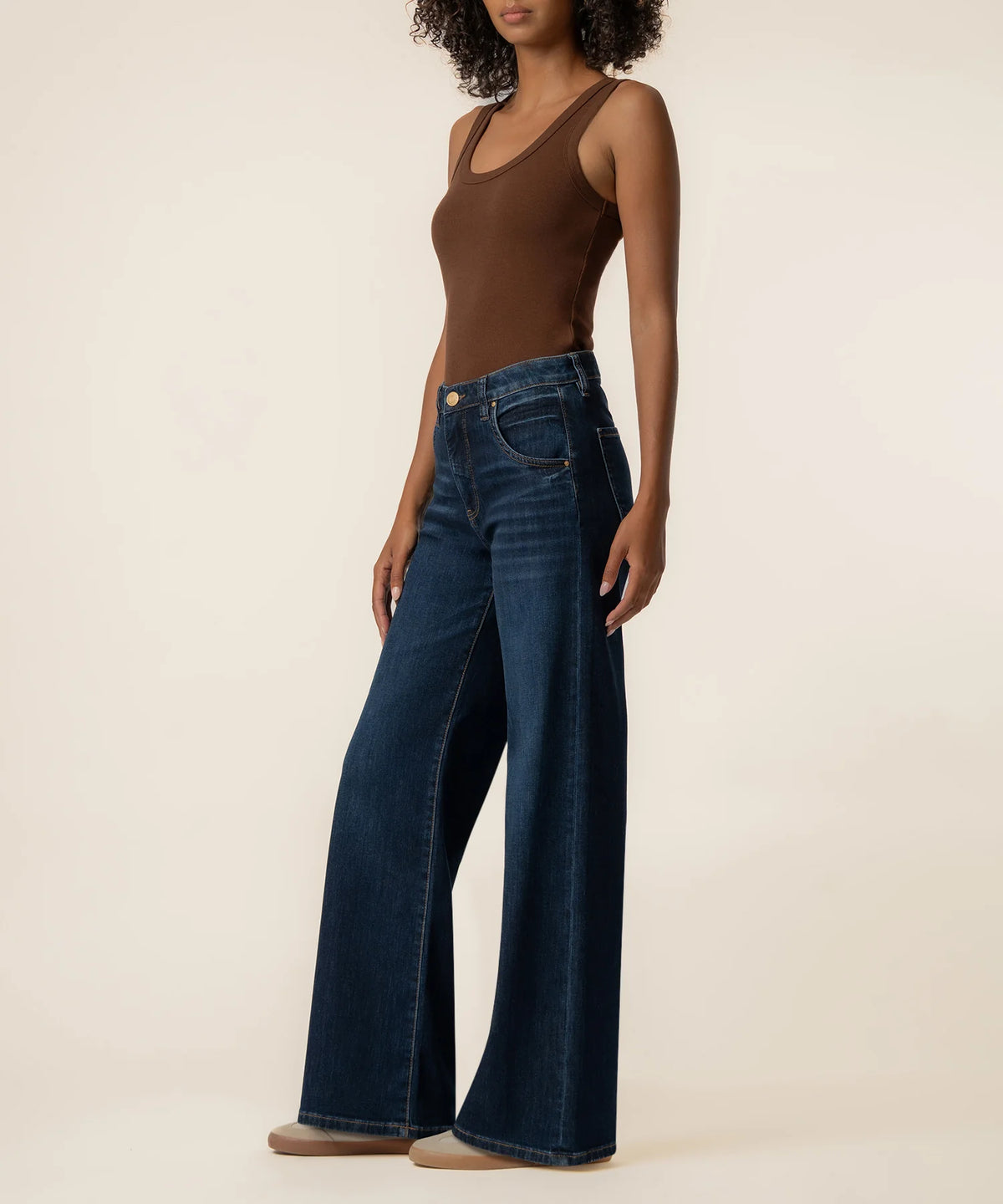 KUT- Maya High Rise Fab AB Wide Leg Jeans