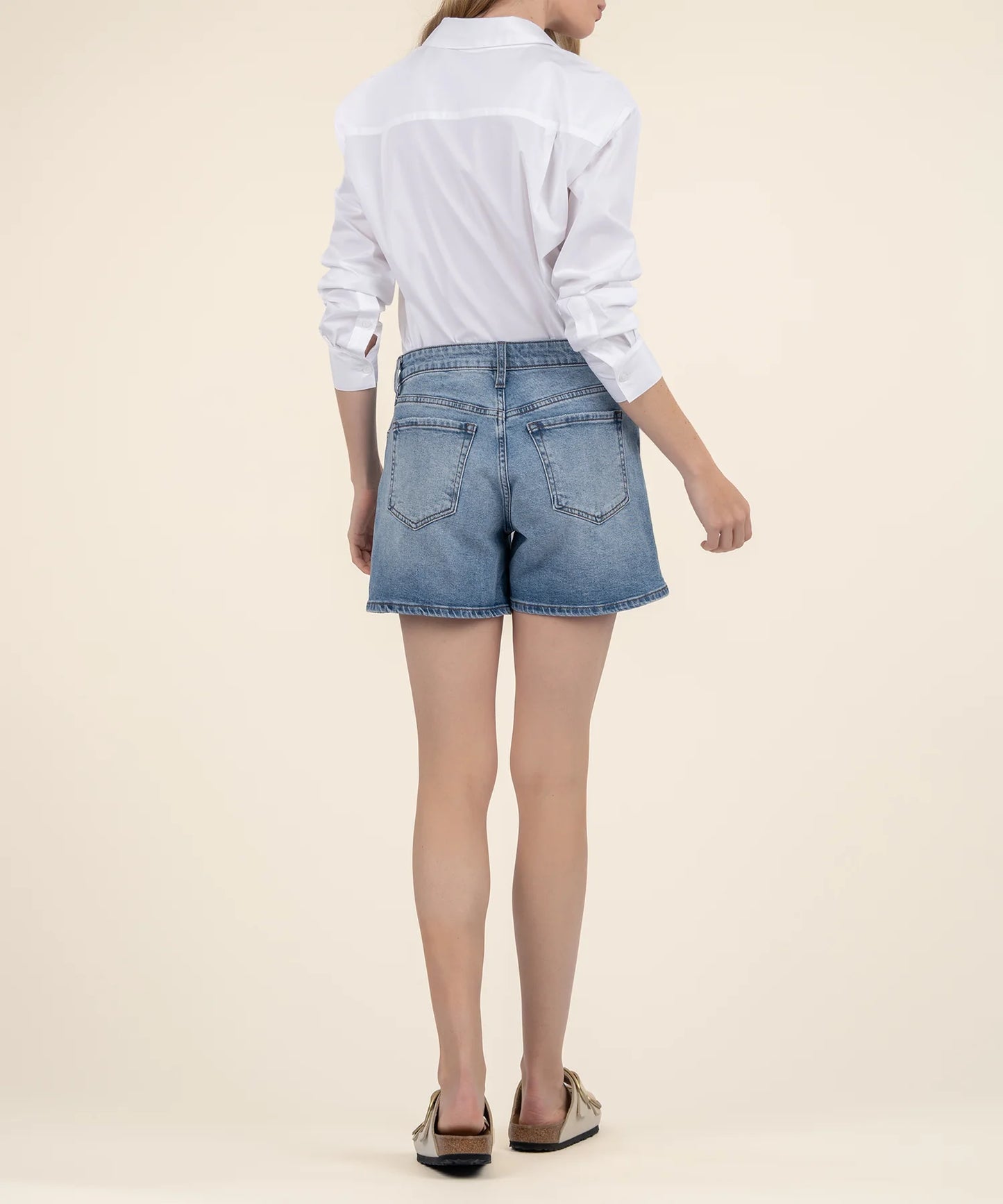 KUT- Jane High Rise Long Short- Peaceful