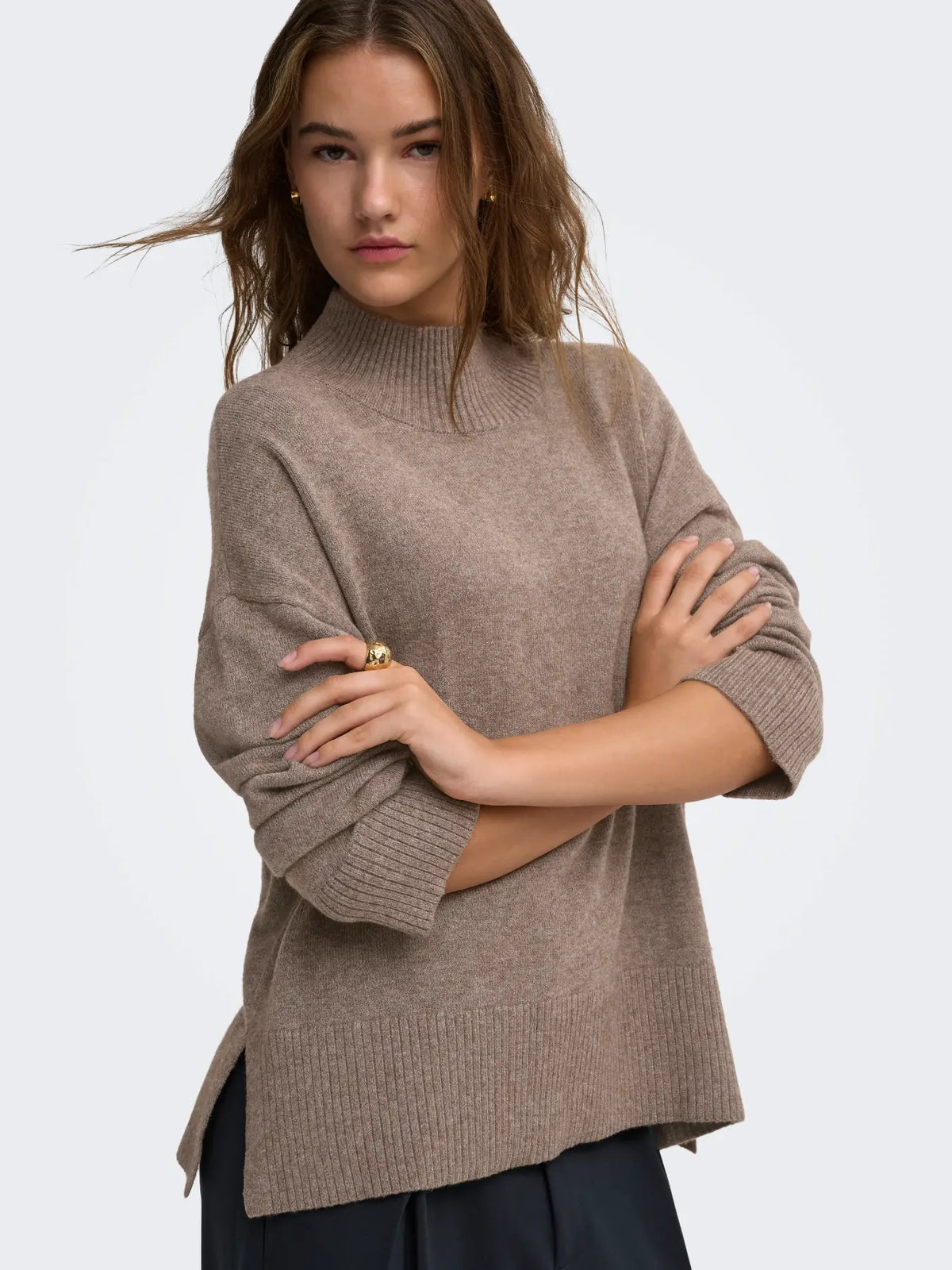 Only - Mary High Neck Sweater