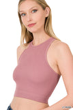 Rylee Ribbed Seamless Cropped Tank Top