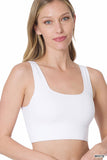 Chloe Square Neck Cropped Tank