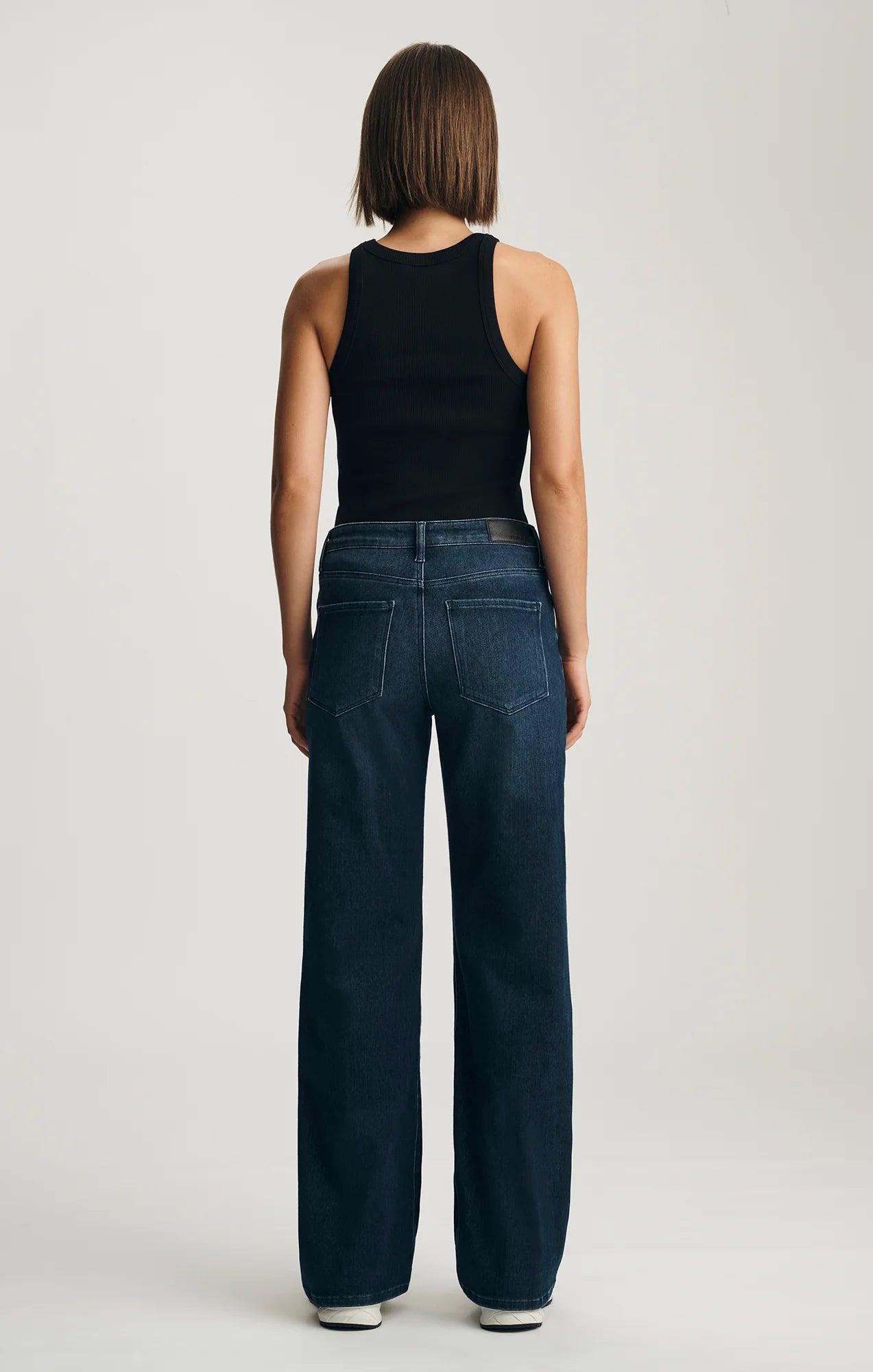 Mavi - Sabrina Dark Blue Wide Leg Mid Rise Jeans