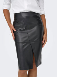 Only Nicki Faux Leather Skirt