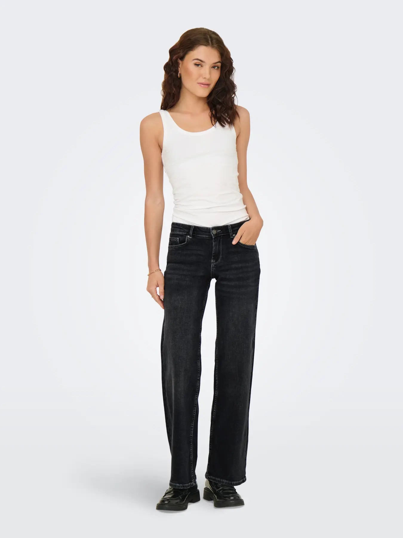 Only- Judy Low Rise Wide Leg Jeans