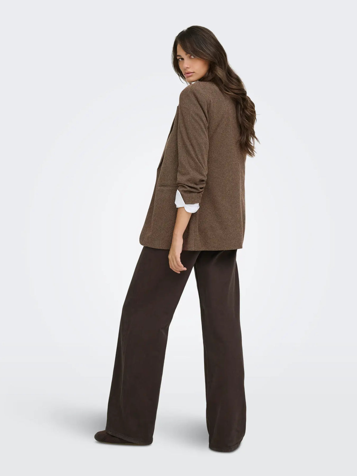 ONLY - Civa 3/4 Sleeve Herringbone Blazer