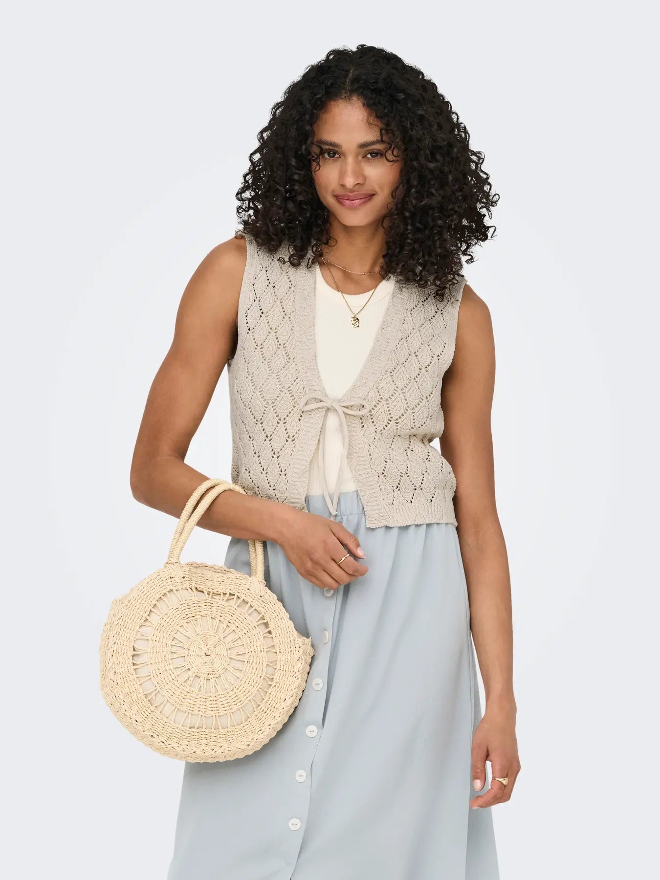 Only- Chili Tie Vest