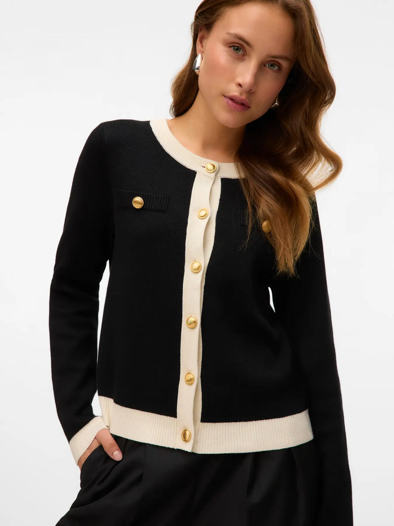 Vero Moda Oli O-Neck Button Cardigan