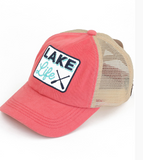 Lake Life Ponytail Ballcap