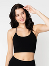 C'est Moi Bamboo Ribbed Cross Back Top