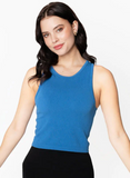 C'est Moi Bamboo Ribbed Tank Top