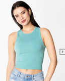 C'est Moi Bamboo Ribbed Tank Top