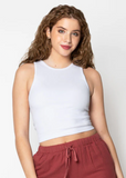 C'est Moi Bamboo Ribbed Tank Top