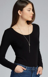 C'est Moi- Bamboo Long Sleeve Scoop Neck Top