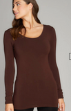 C'est Moi- Bamboo Long Sleeve Scoop Neck Top