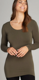 C'est Moi- Bamboo Long Sleeve Scoop Neck Top