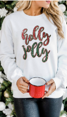 Glittery Holly Jolly Sweater