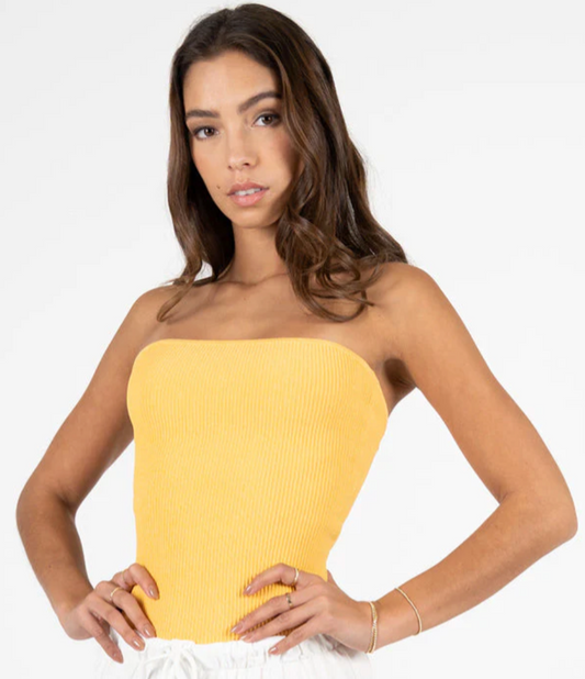 C'est Moi Ottoman Rib Tube Top