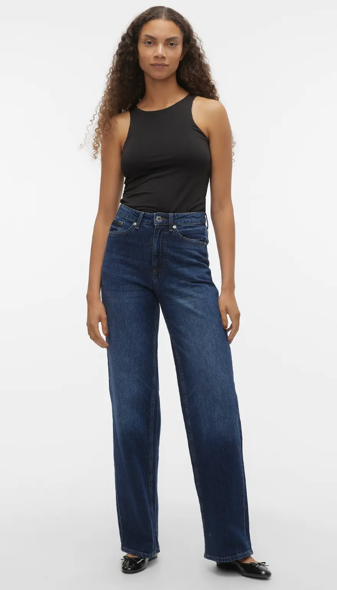 Vero Moda - Tessa High Rise Wide Jeans