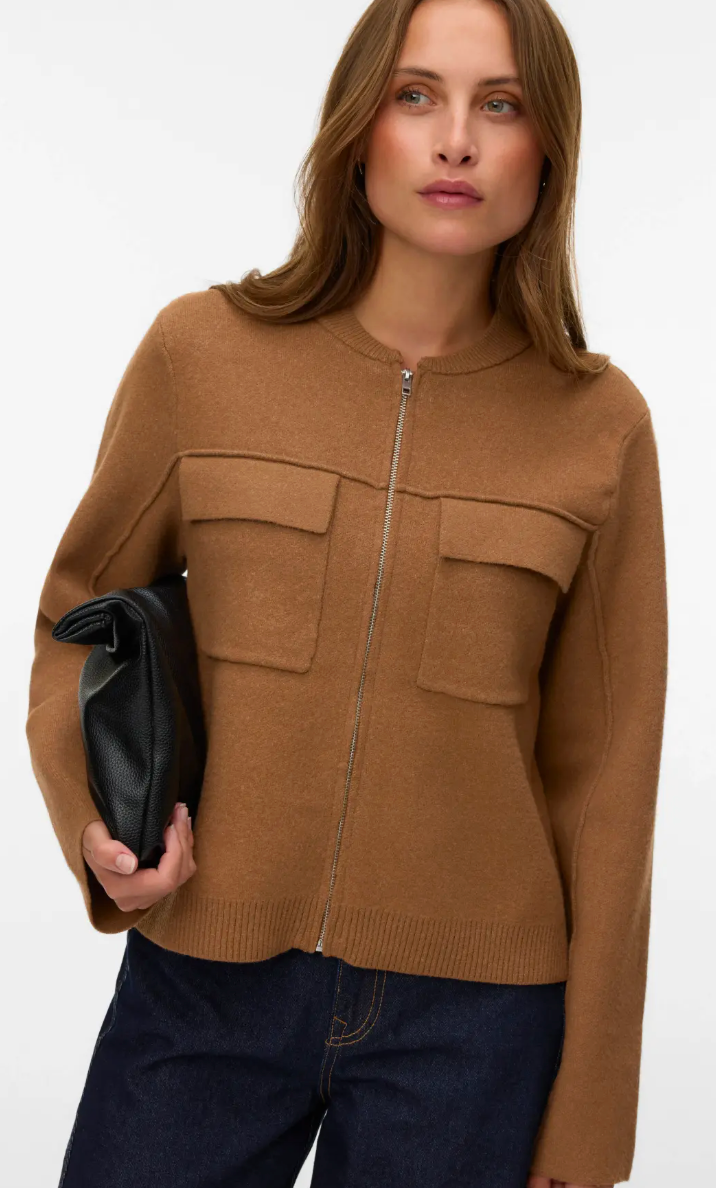 Vero Moda - Apple Zipper Cardigan