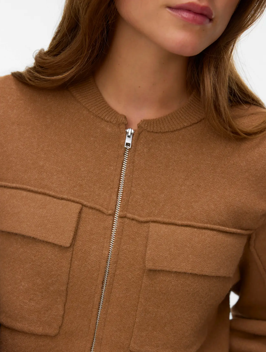 Vero Moda - Apple Zipper Cardigan