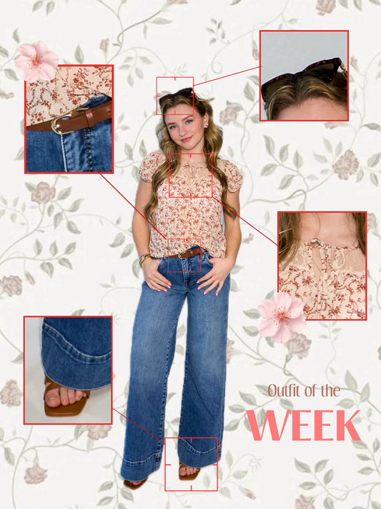 DEX - Lace Detail Tie Blouse