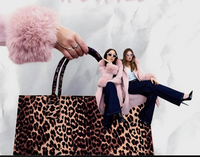 Joseph Ribkoff -Feather Yarn and Faux Fur Sweater Coat