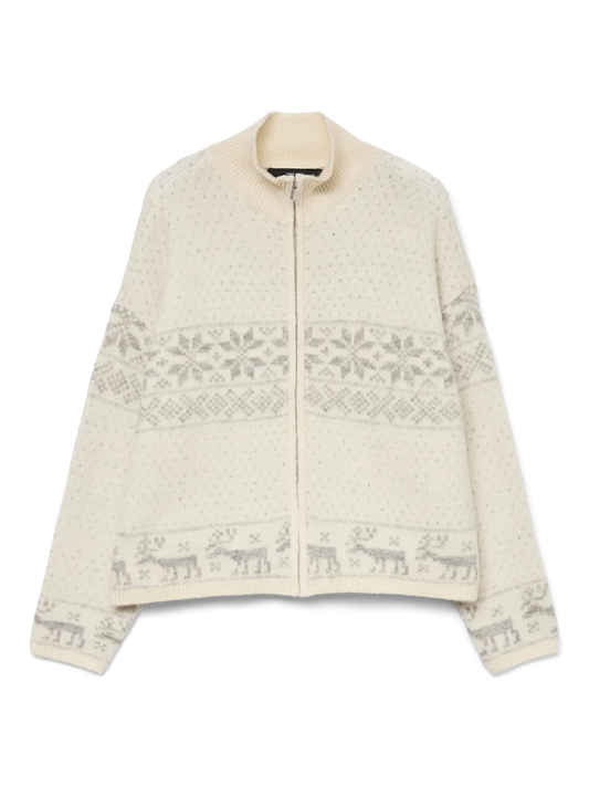 Vero Moda Santa Nordic Zip Cardigan