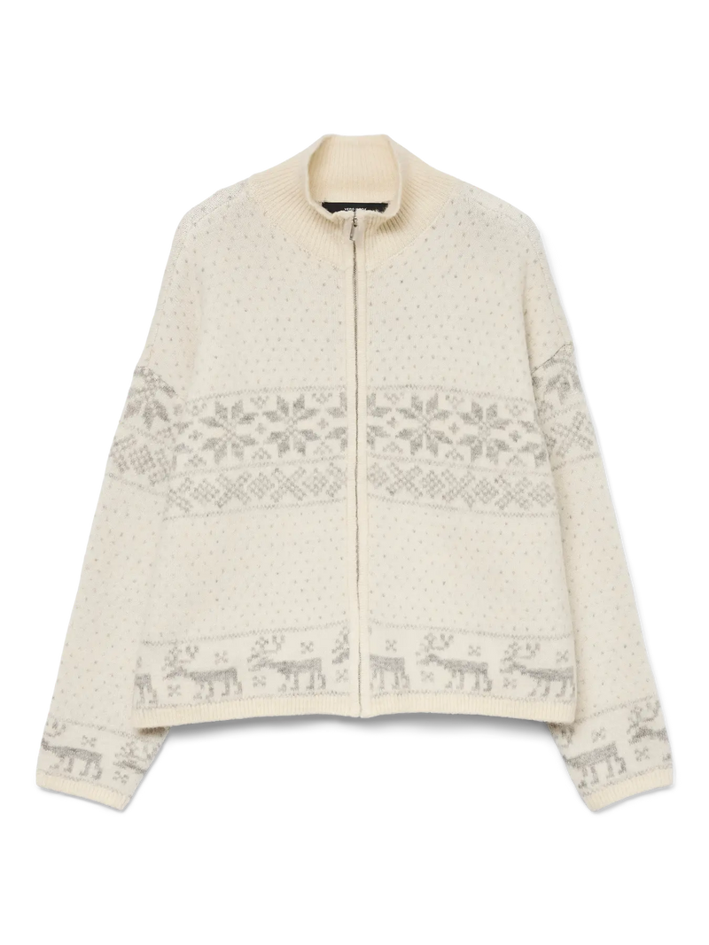 Vero Moda Santa Nordic Zip Cardigan