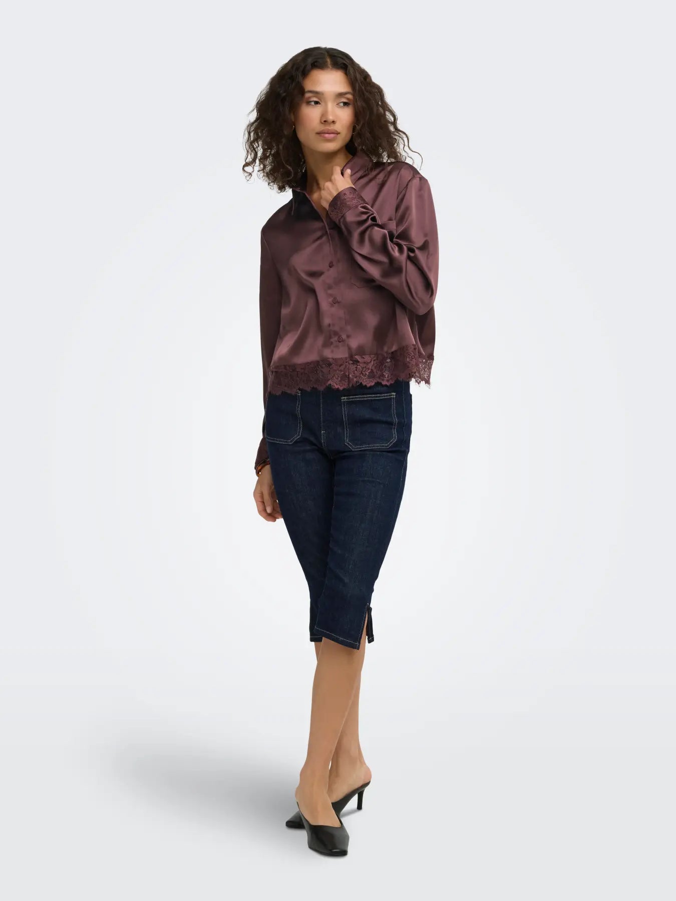 Only - Indona Satin Lace Blouse