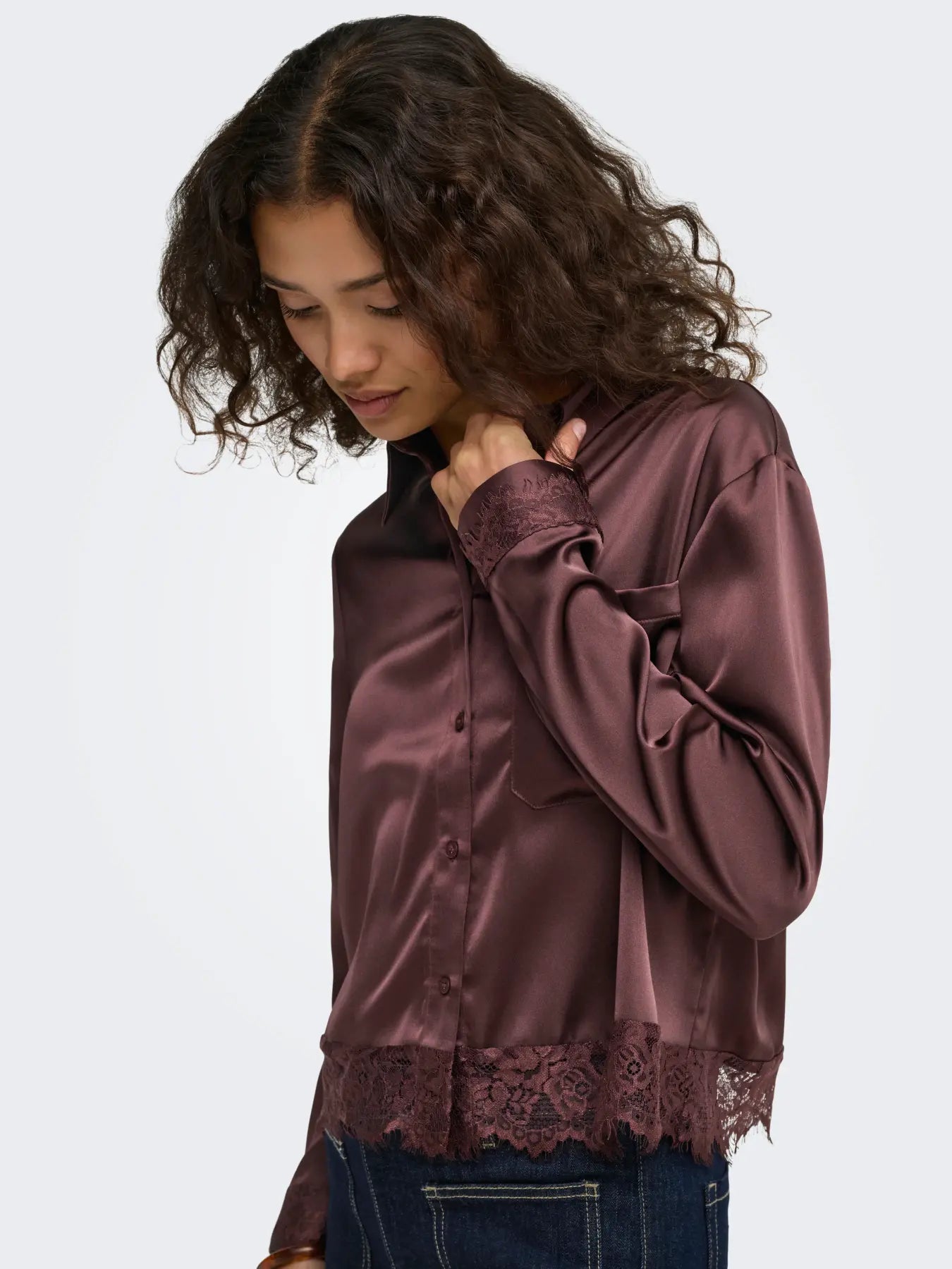 Only - Indona Satin Lace Blouse