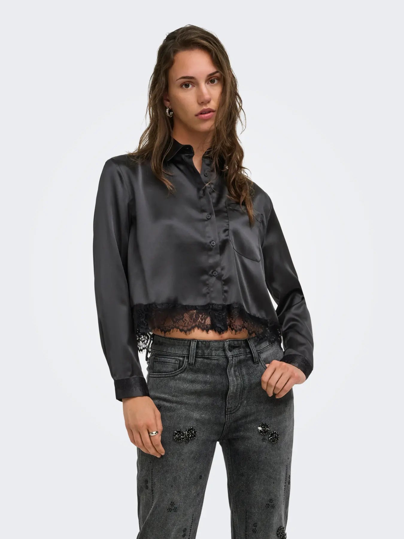 Only - Indona Satin Lace Blouse