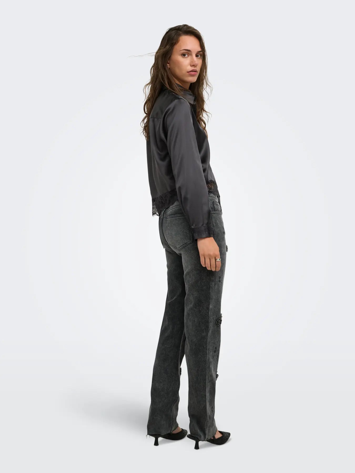 Only - Indona Satin Lace Blouse