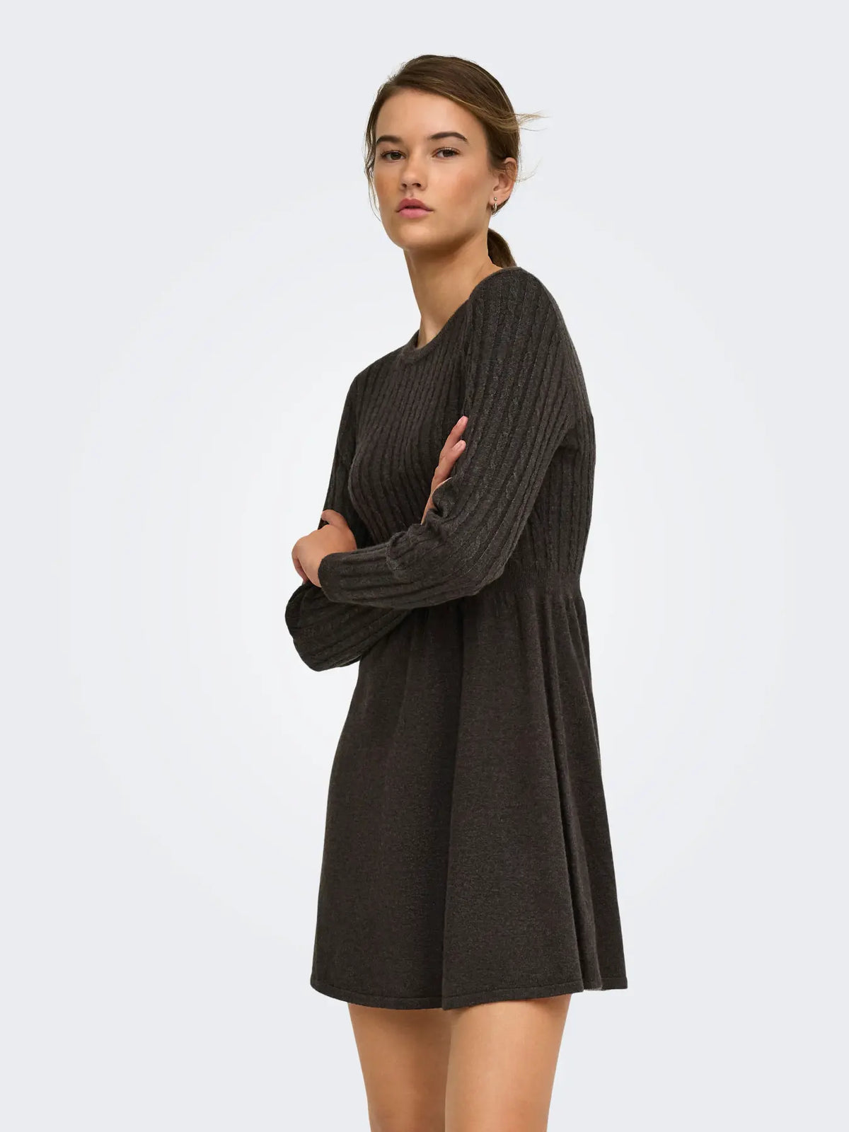 Only - Fia Cable Knit Sweater Dress