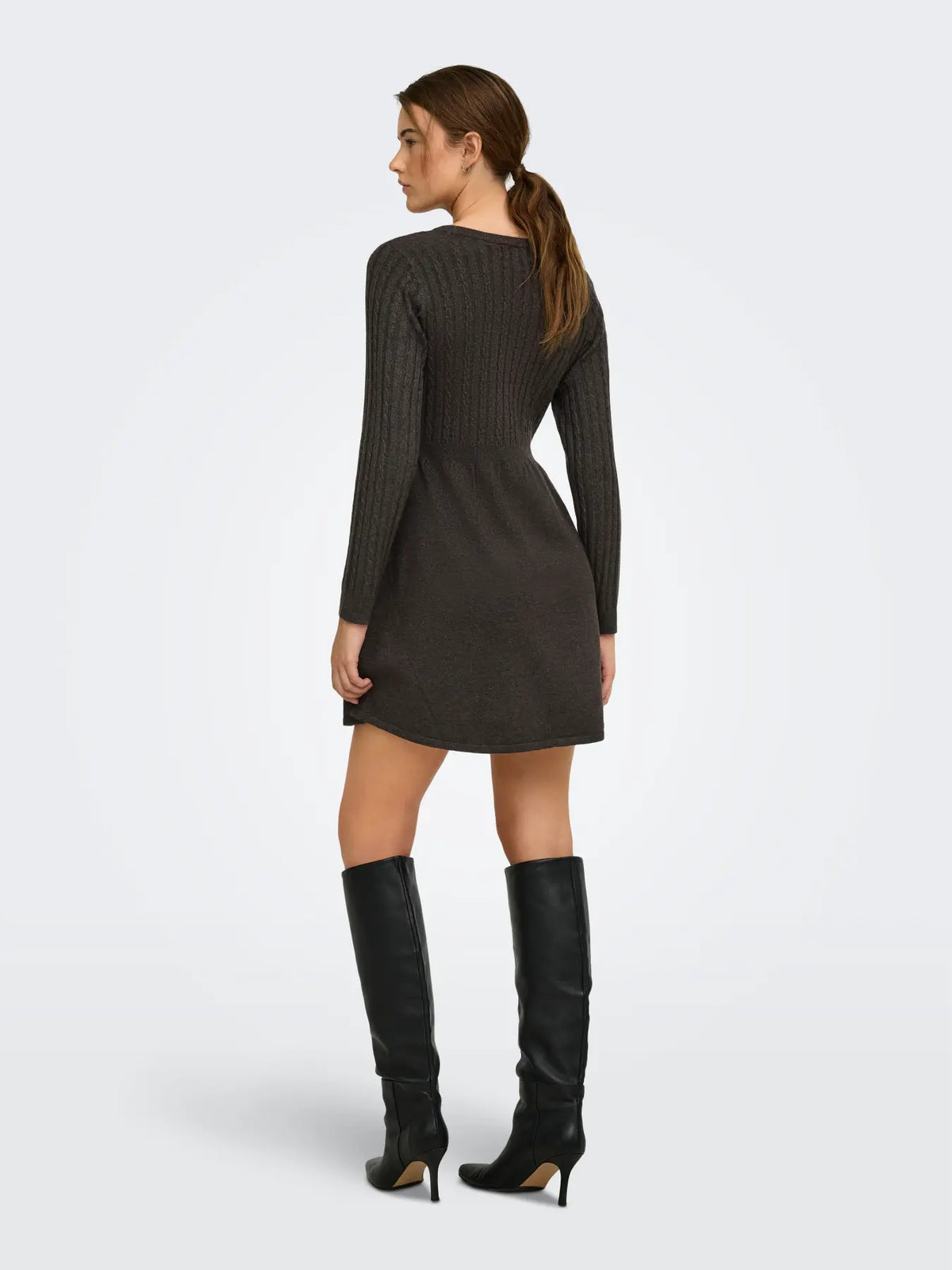 Only - Fia Cable Knit Sweater Dress