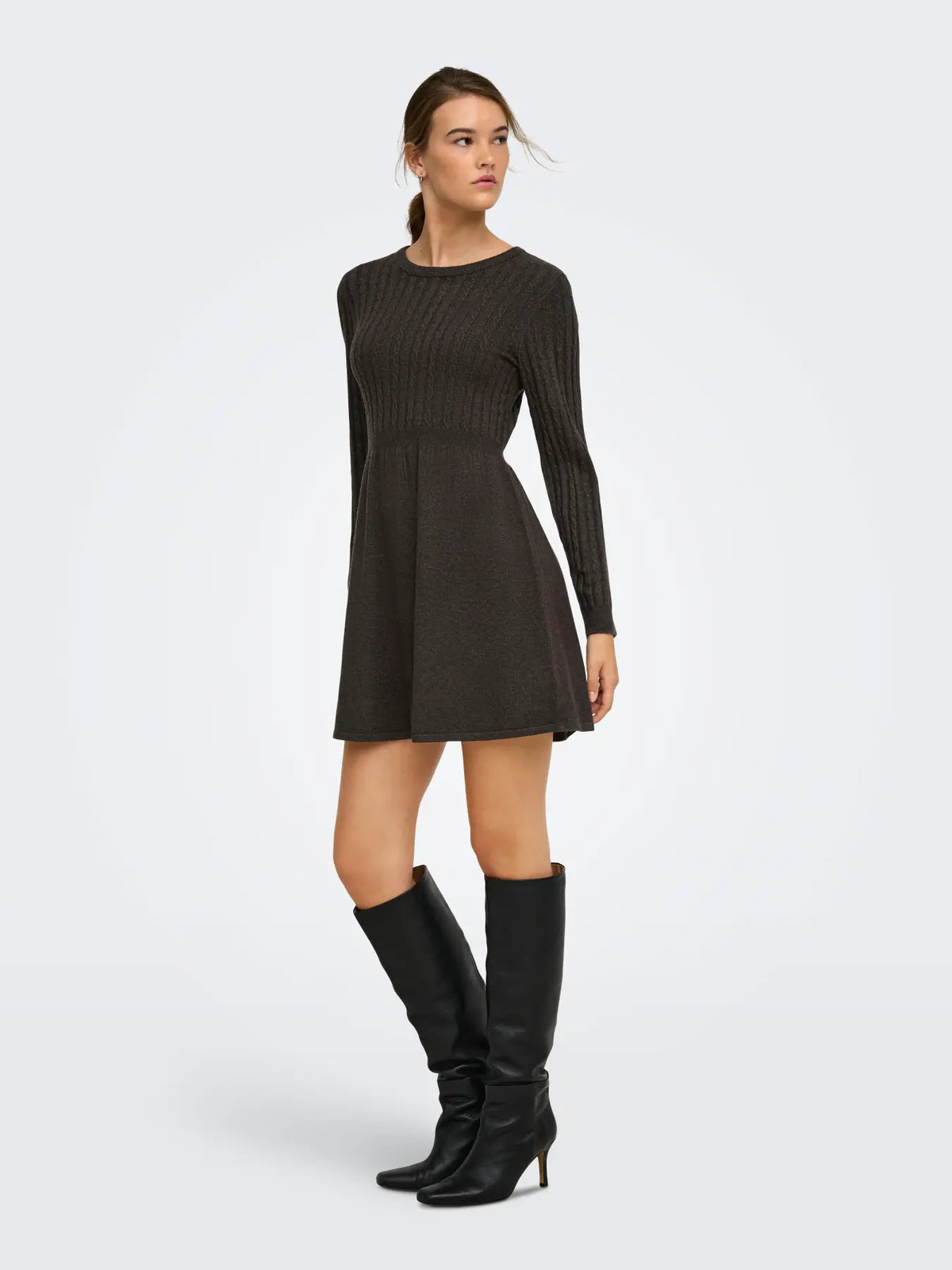 Only - Fia Cable Knit Sweater Dress