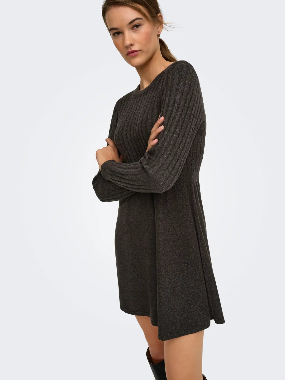 Only - Fia Cable Knit Sweater Dress