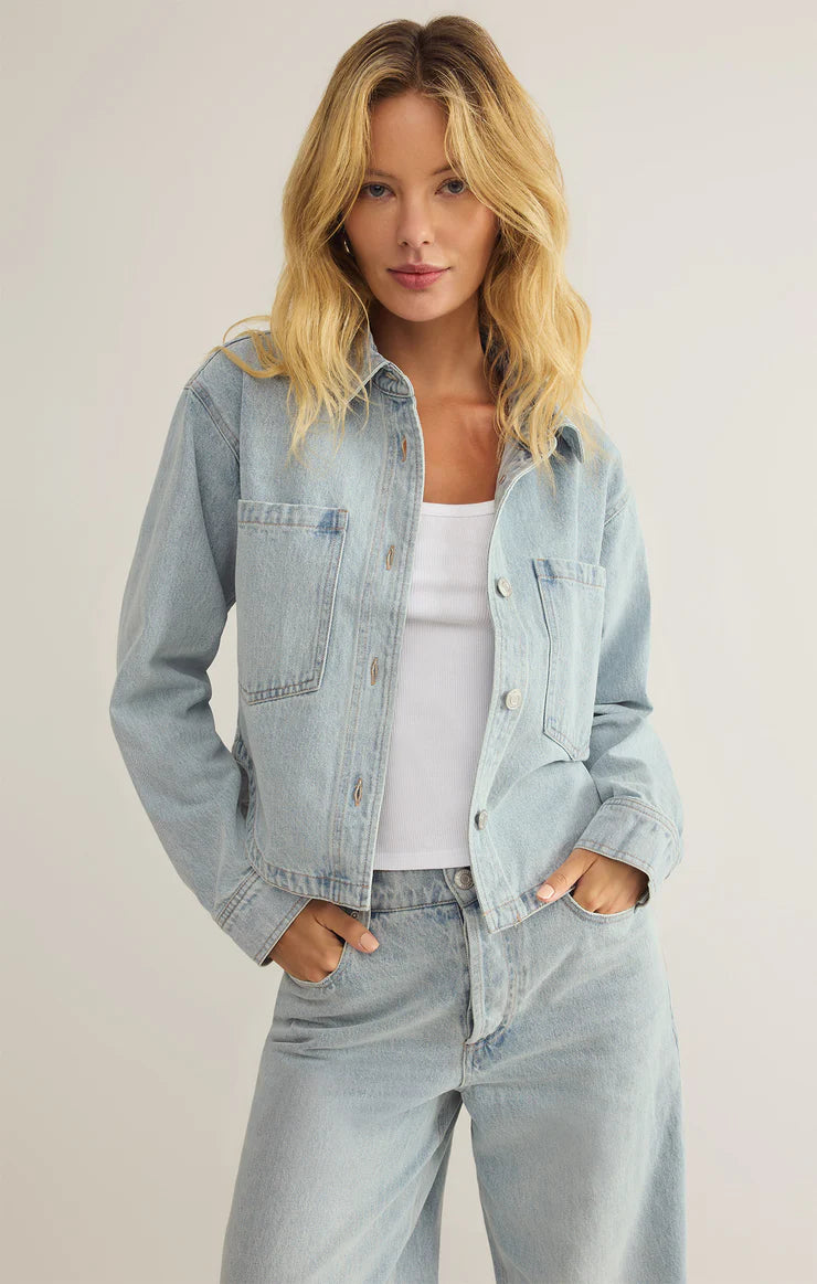 Z Supply - All Day Cropped Denim Jacket