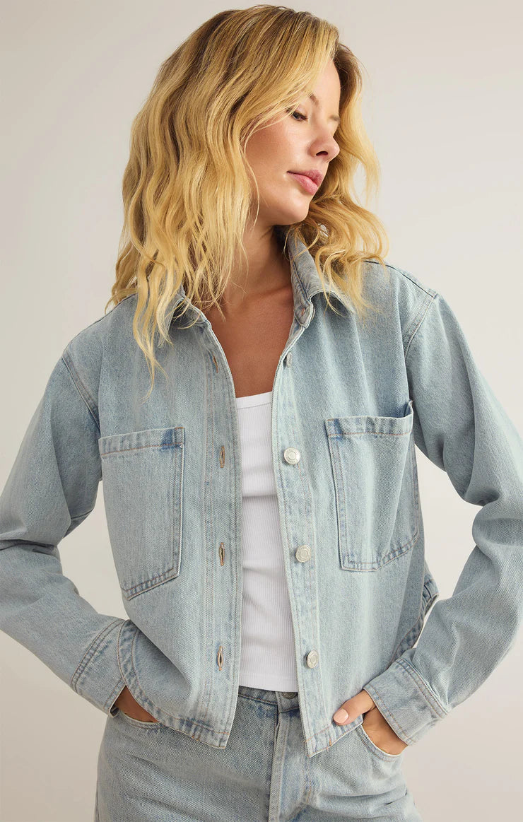 Z Supply - All Day Cropped Denim Jacket